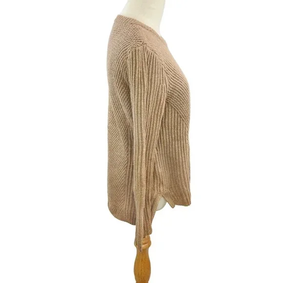 Madewell Hexcomb Texture Sweater Light Brown - Picture 3 of 5